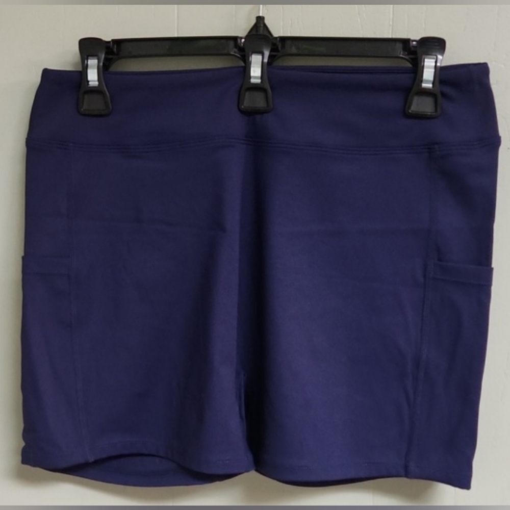 HALARA Women Shorts Blue Biker Bike Workout Exercise Yoga Athletic NWT
